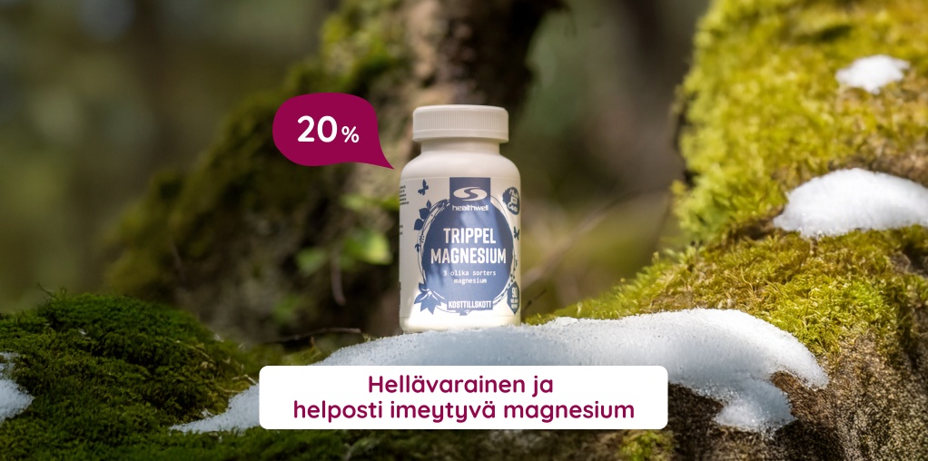 Hell�varainen ja helposti imeytyv� magnesium 20%